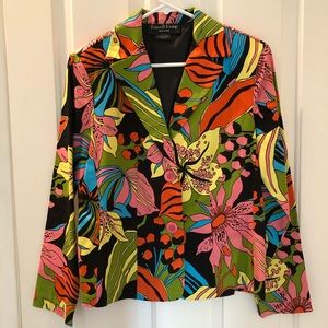 Russell Kemp fun and funky colorful blazer size 10